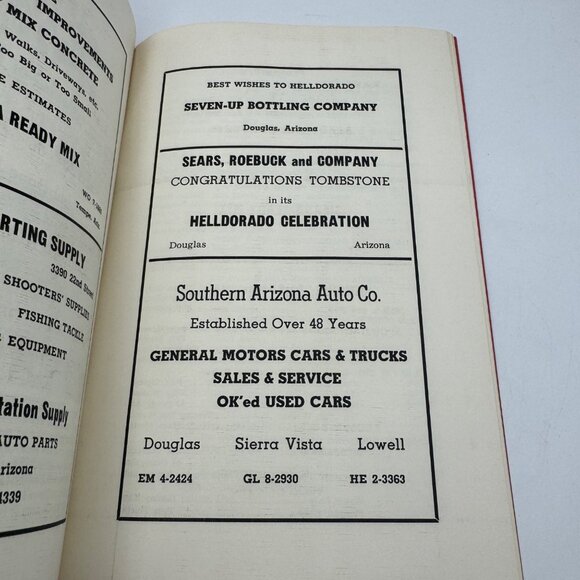 Vintage Arizona Travel Memorabilia Set Featuring 1962 Helldorado Program Tickets - Picture 13 of 15
